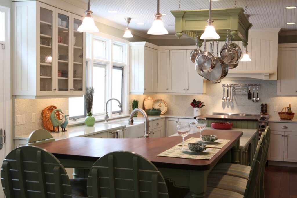 Custom millwork kitchen table