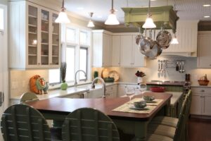 Custom millwork kitchen table