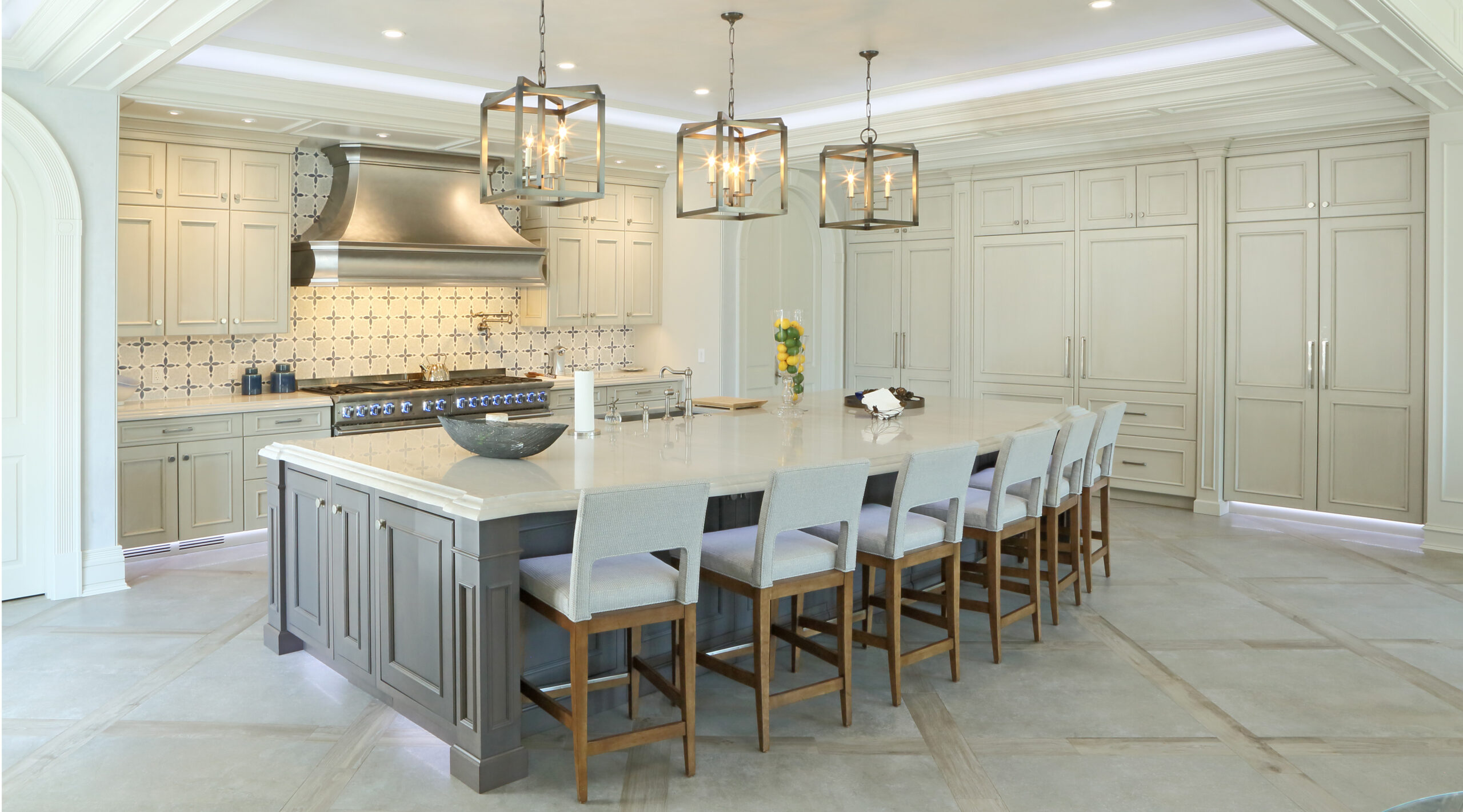 bright custom kitchen
