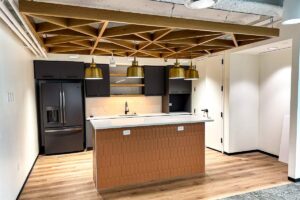  Custom millwork ceiling accent