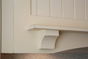 Wood custom millwork detail