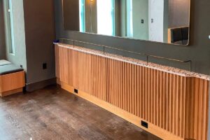 custom millwork wall accent