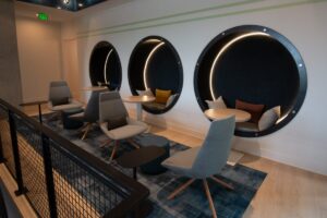 Round Millwork Banquette