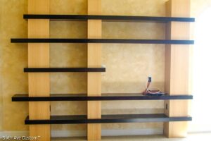 Custom millwork shelf for business