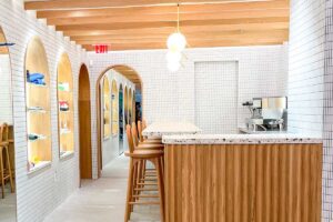 bar and shelving commercial millwork