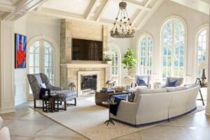 living room custom millwork