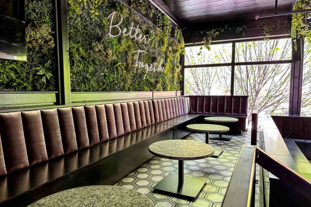 restaurant bench banquette