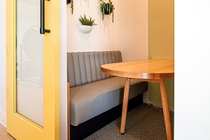 custom banquette millwork