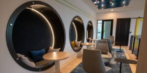 hotel lobby architectural woodwork from millwork contractors